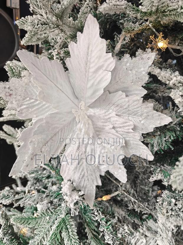 Large Christmas Glitter Flower - thumbnail 4