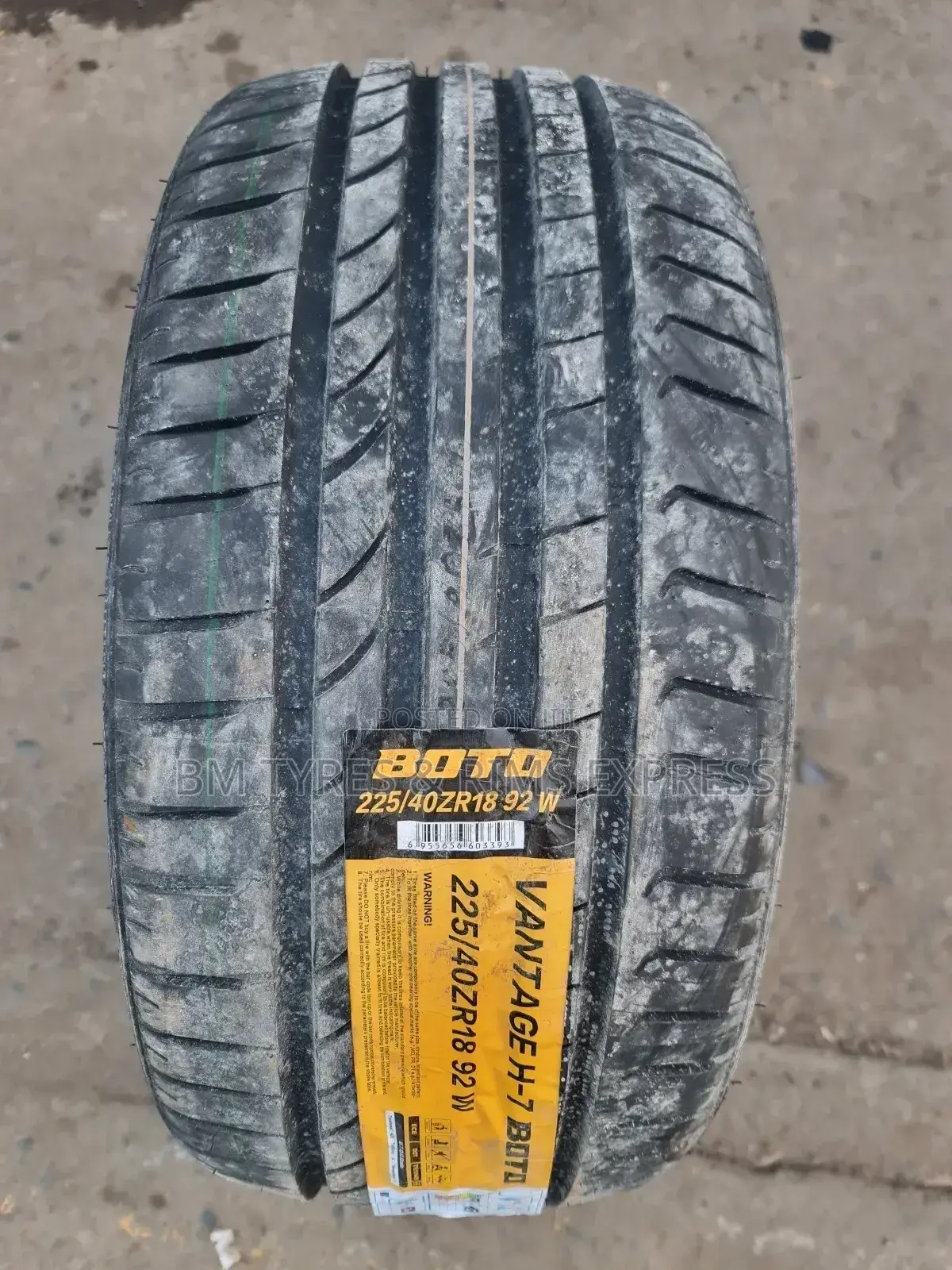 225 /40 R18 Boto Tyres (New Technology).