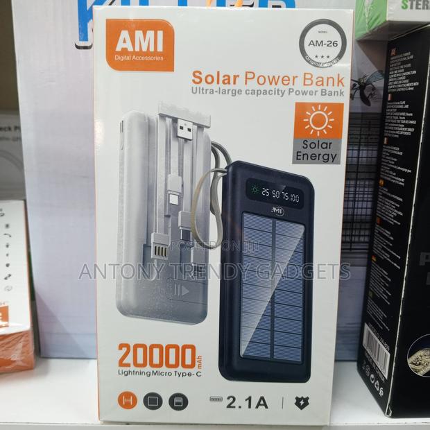 Ami Am-26 20000mah Solar Power Bank