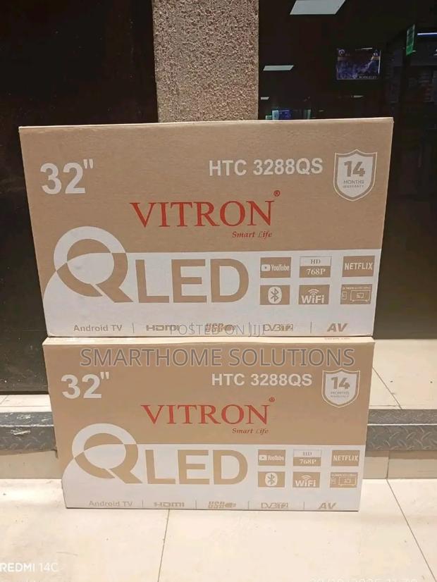 Vitron 32 Inch Qled Smart Android Tv Htc3288qs With Bluetooth Netflix