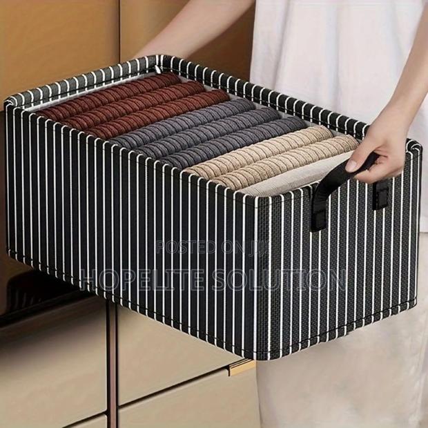 Stripped Fabric Closet Organizer - main view