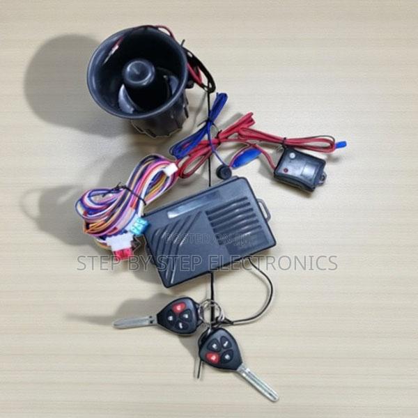 Complete Universal Car Alarm Kit With Two Remote Flip Keys - main view