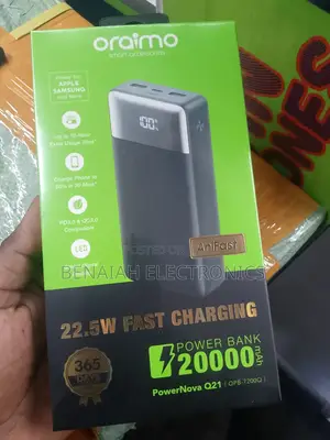 Oraimo 20000 Mah 22.5 Watts With Smart Digital Display