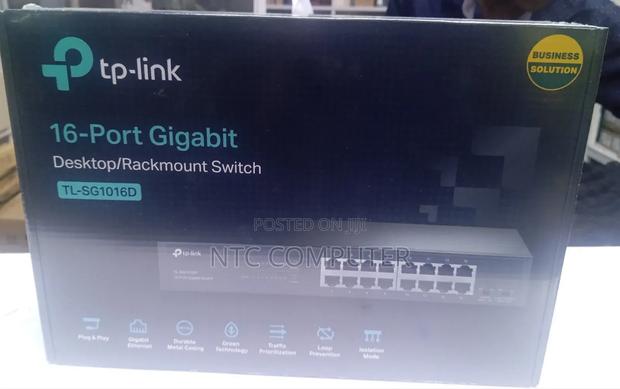 Tp-Link 16port Gigabit Desktop/Rackmount Switch Tl-Sg1016d