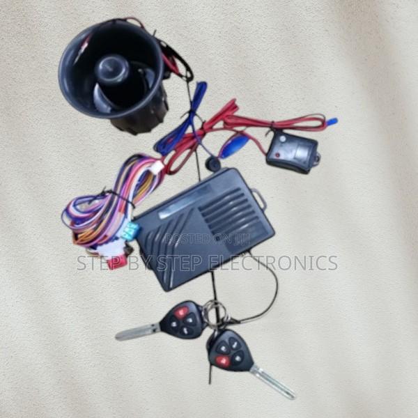 Advanced Vehicle Burglar Alarm Complete System Kit With Two Flip Keys