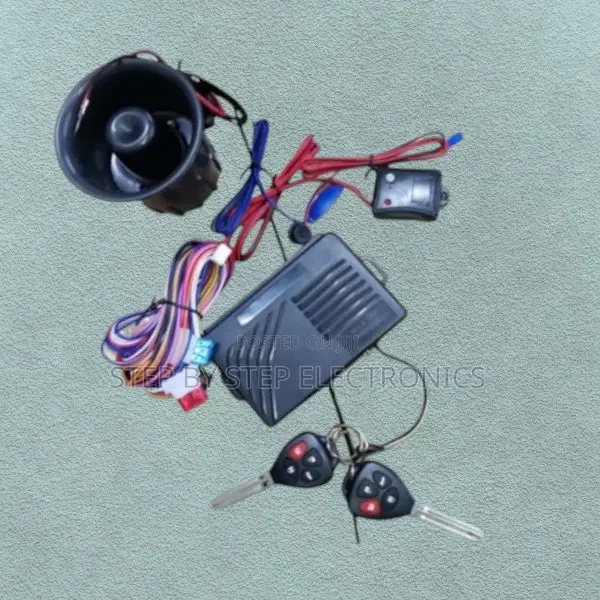 Reliable Car Anti-Theft Alarm Security Kit With Two Flip Key Remotes