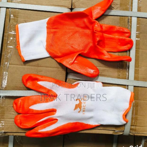 Knicker Pvc Coated Safety Work Glove Firm Grip Protection