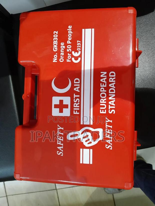 Medium Red First Aid Kit 50 People - main view
