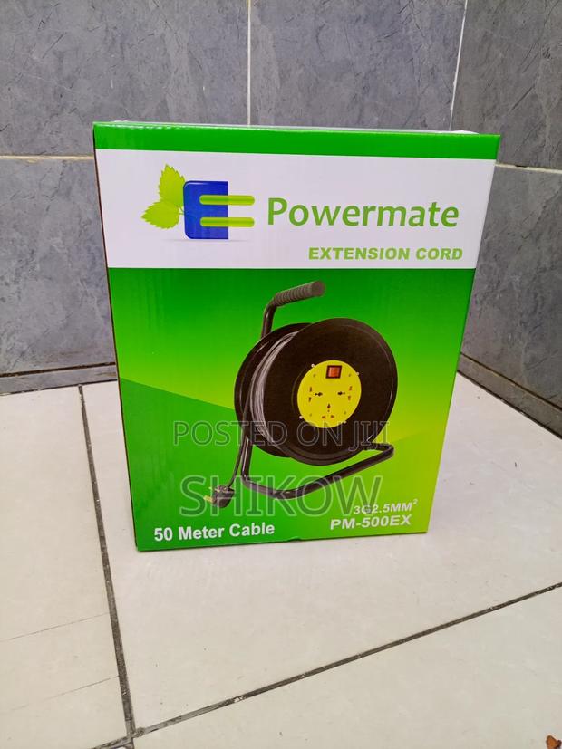 Powermate Heavy Duty 50-Meter 2.5mm Extension Cord Reel