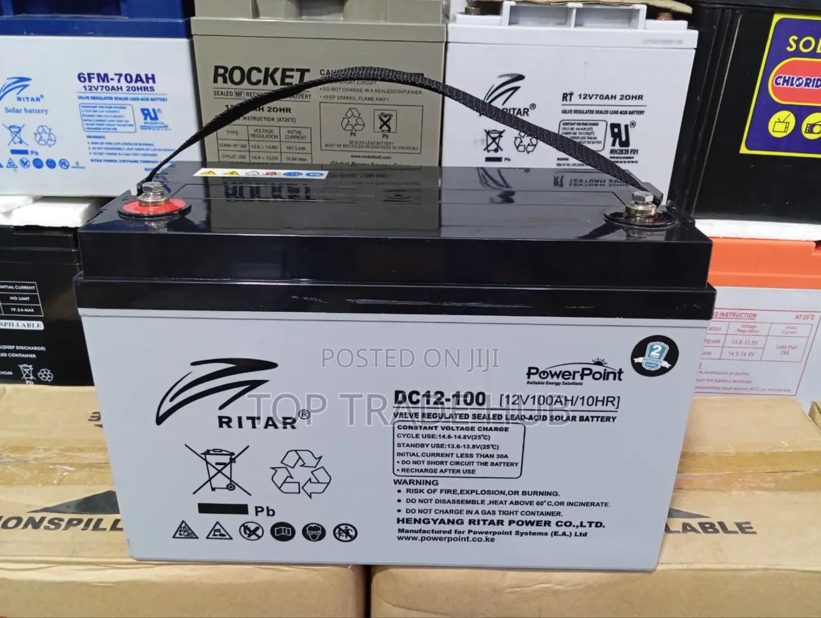Ritar Powerpoint Vrla Mf Solar Battery 12v 100ah