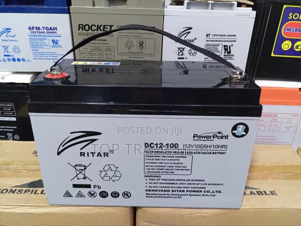 Ritar Powerpoint Vrla Mf Solar Battery 12v 100ah - main view