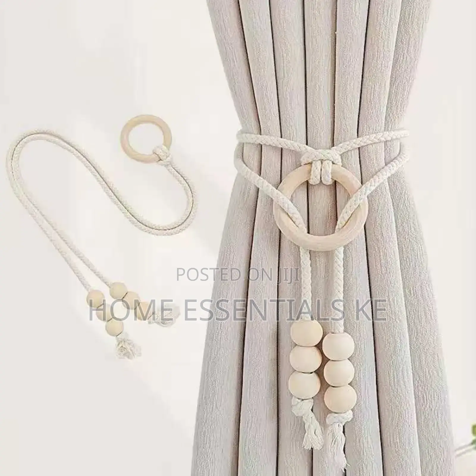 *2pcs Natural Cotton Rope Curtain Tiebacks