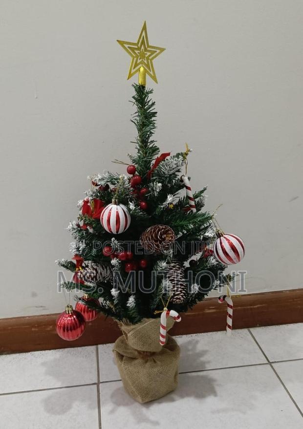 45 Cm Mini Christmas Tree for Table / Counter , Decorated Lit - thumbnail 2