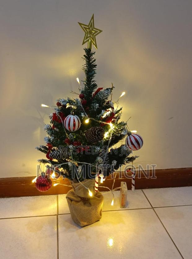 45 Cm Mini Christmas Tree for Table / Counter , Decorated Lit - thumbnail 3