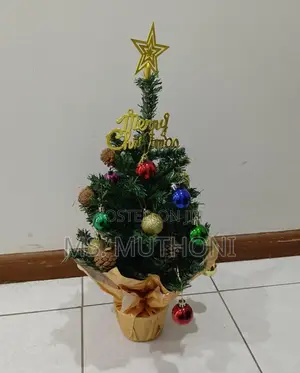45 Cm Mini Christmas Tree for Table / Counter , Decorated Lit