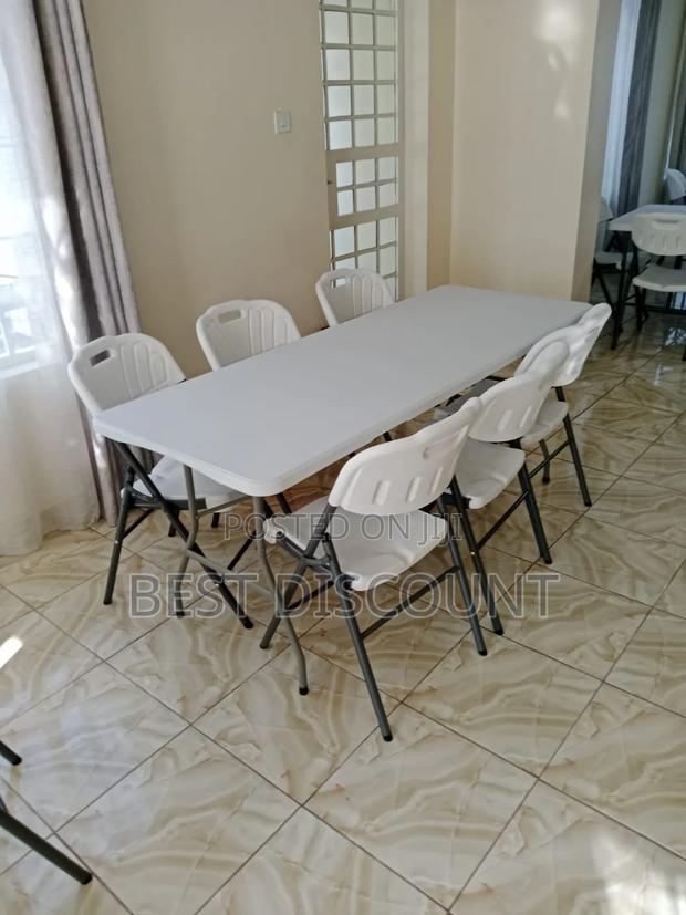 Six Seater Foldable Events Table and Chairs - main view