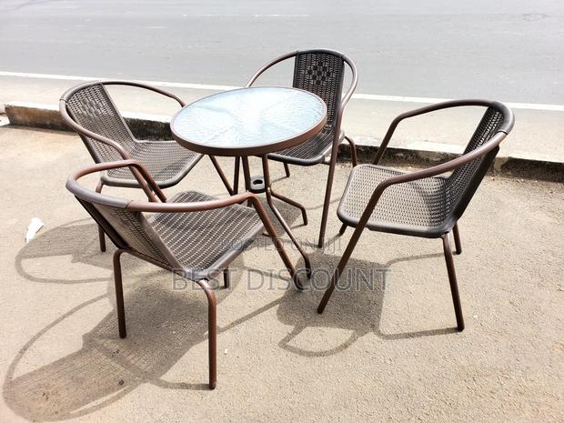 Blown Outdoor Table and Chairs - main view