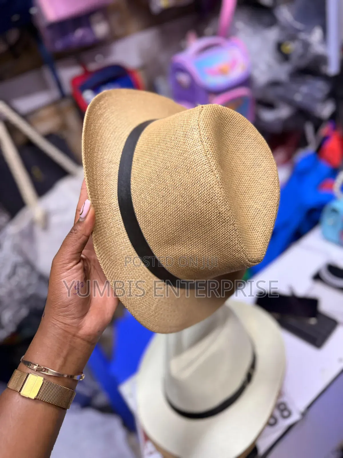 Beige Colors Men's Straw Panama Hat