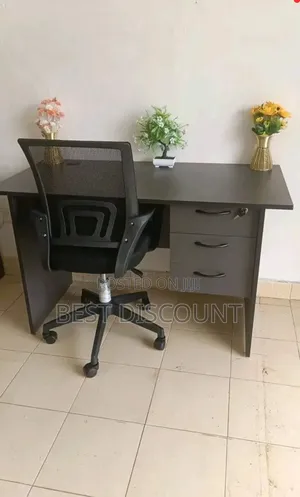Modern Office Desk and Swivel Chair