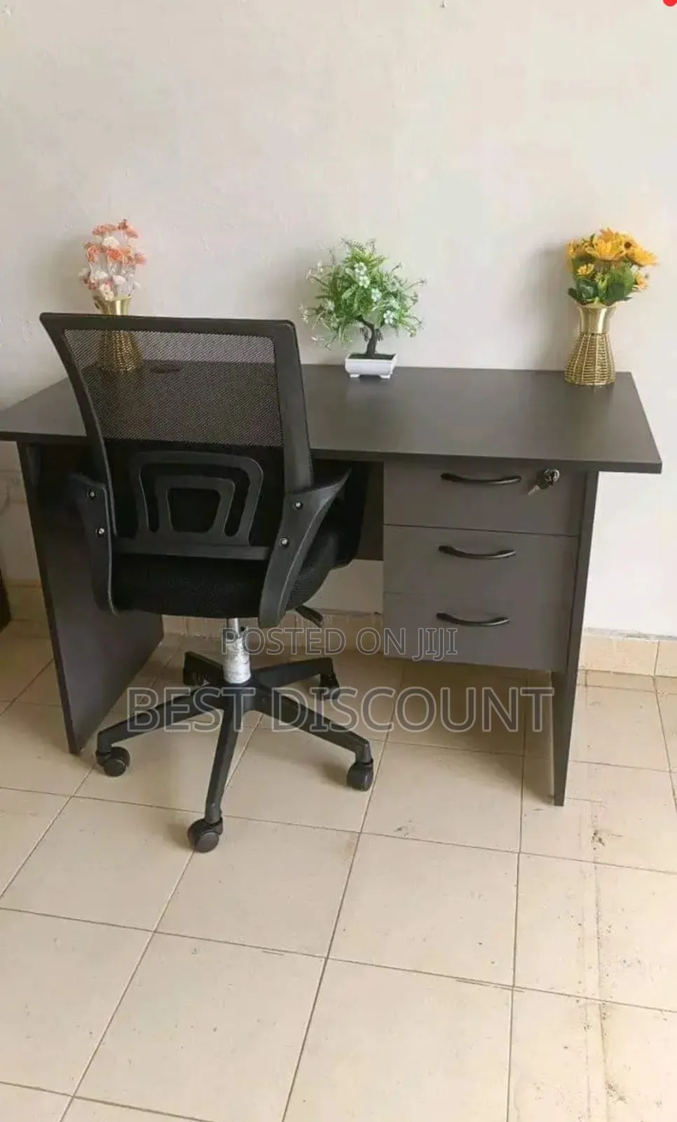 Modern Office Desk and Swivel Chair