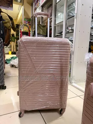 Large Rose Gold 1 Pc Rubber Suitcase Height 66cm(25kgs Capacity)4000
