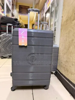 Large Grey Rubber Suitcase Height 63cm(23kgs Capacity)At3800