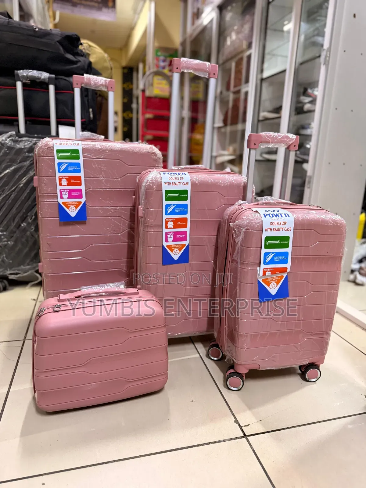 Offer on Size 4 Set of 4 in 1 Rubber Suitcase Set