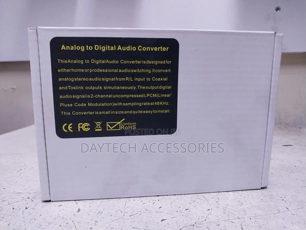 Rca Analog to Digital Optical Toslink Coaxial Powered Audio Converter