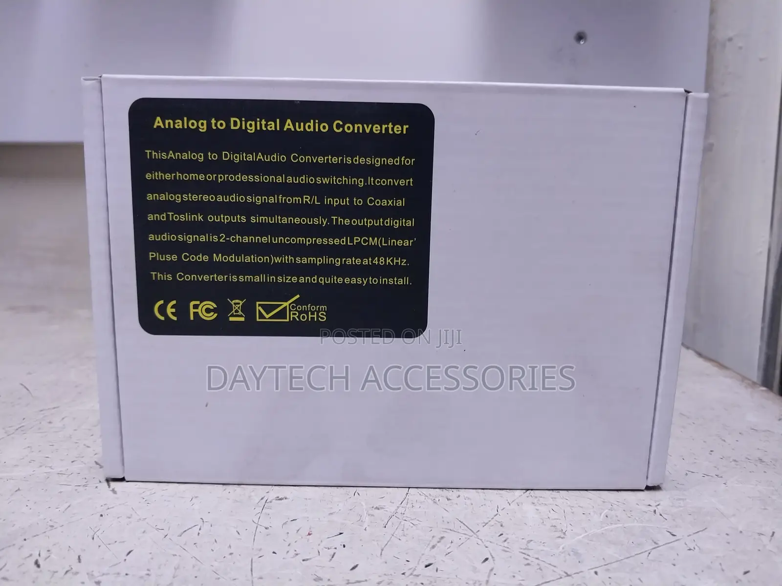 Analogue Stereo Rca Audio to Digital Audio Converter - Powered.
