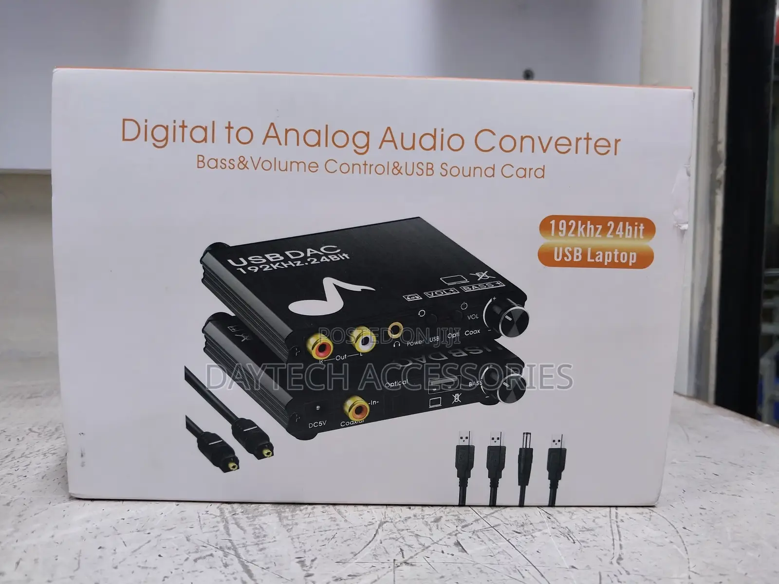 Digital to Analog Audio Converter 192khz 24bit Dac Soundcard Adapter