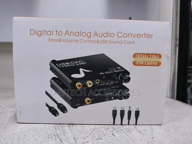 Digital to Analog Audio Converter 192khz 24bit Dac Soundcard Adapter