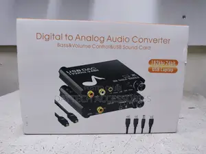 Digital to Analog Audio Converter 192khz 24bit Dac Soundcard Adapter
