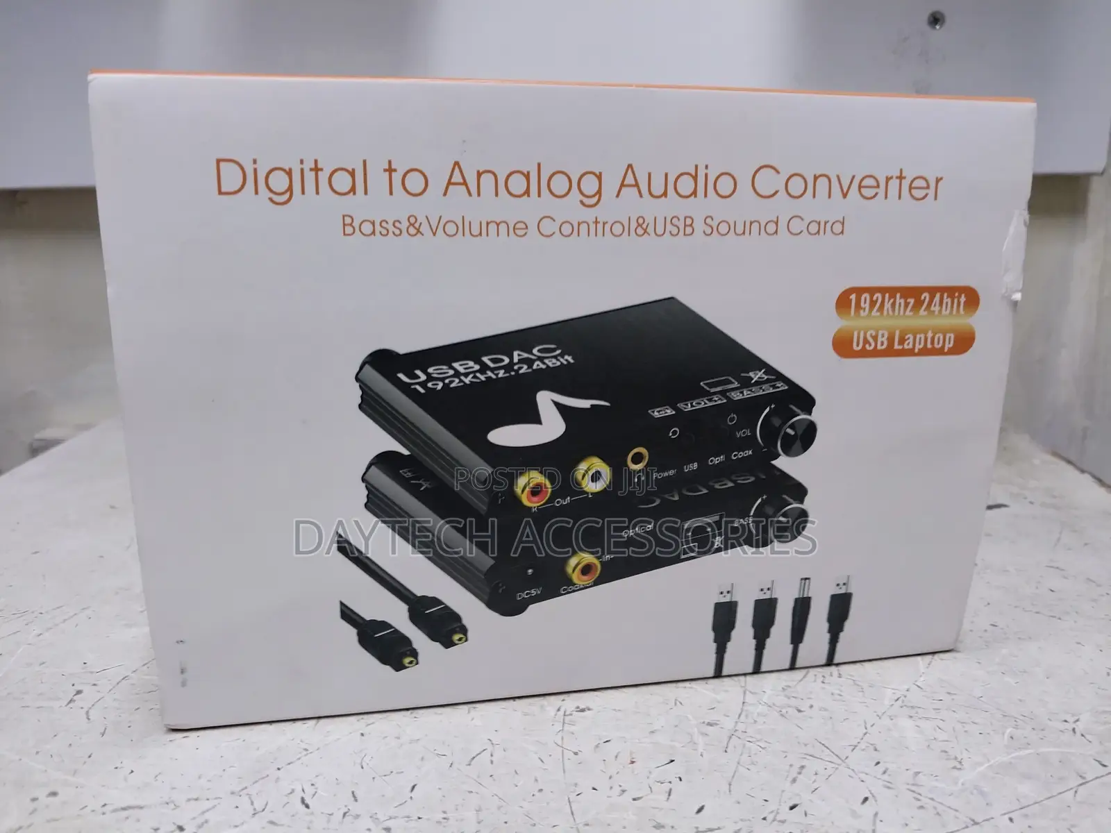 Digital to Analog Audio Converter 192khz 24bit Dac Soundcard Adapter