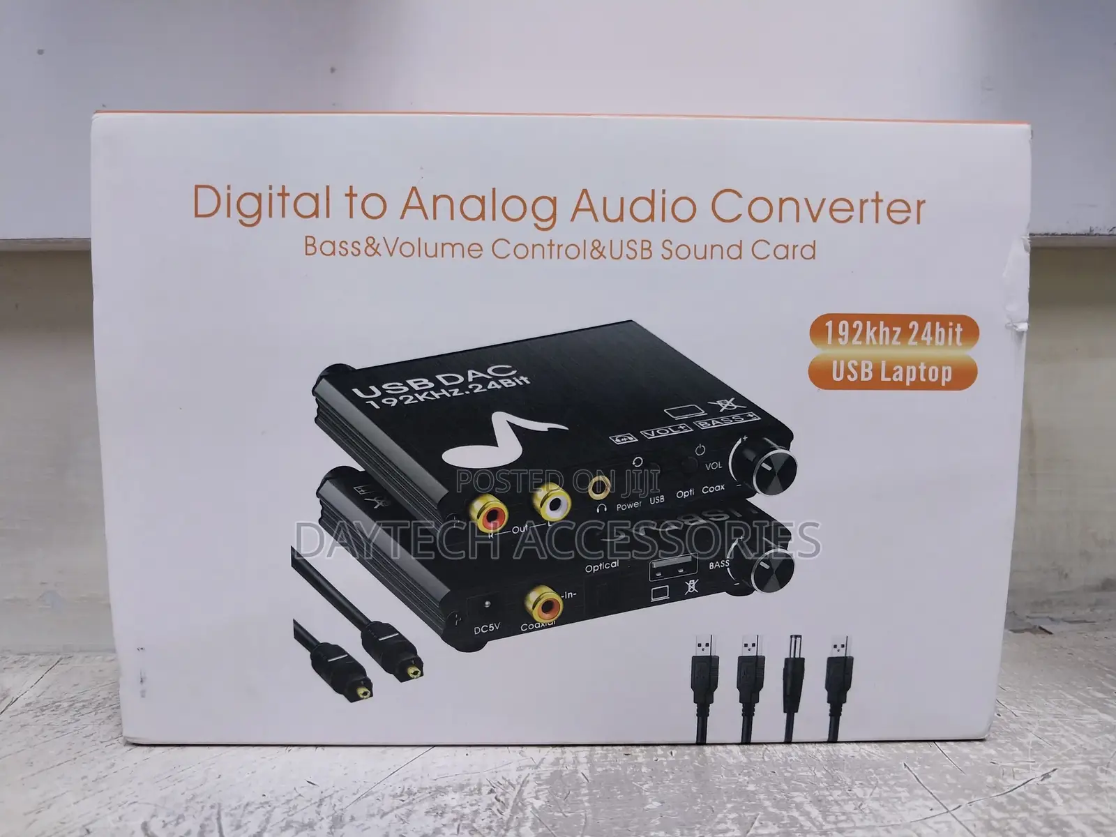 Digital to Analog Audio Converter 192khz 24bit Dac Soundcard Adapter