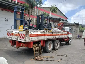 Trailer With Crane Are Ready for Intercountry Delivery