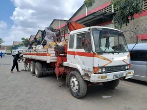 Trailer With Crane Are Ready for Across Border Transportation