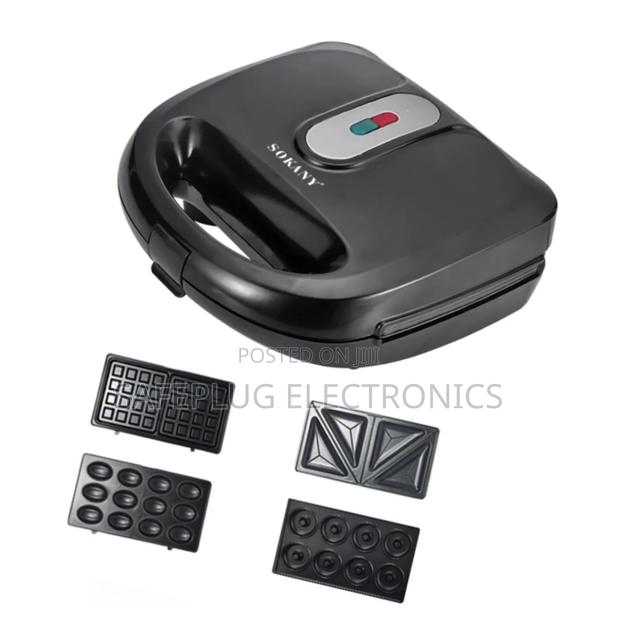 Sandwich Maker-Sokany 4-in-1 - Grill, Toast, Panini Waffle
