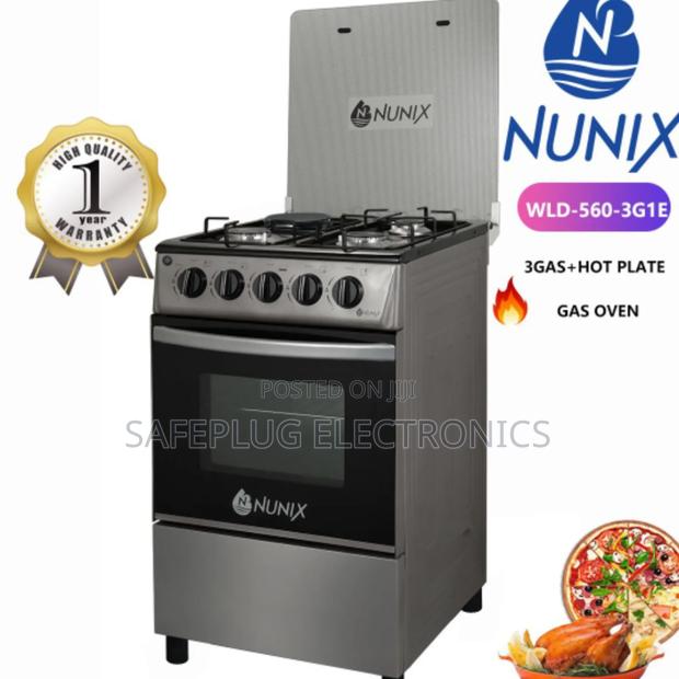 Nunix 3+1 Standing Cooker + Gas Oven - 50x55cm - main view