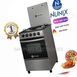 Nunix Standing Gas Cooker - 3+1 Burners + Oven (50*55cm