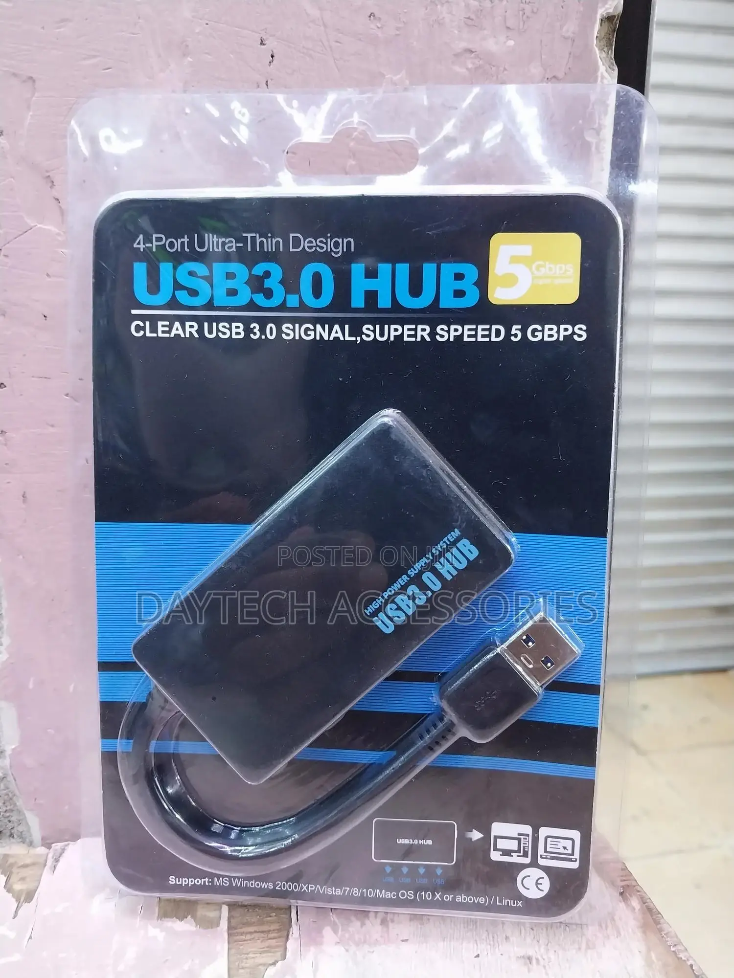 4-Port Usb 3.0 Hub, 5gbps.