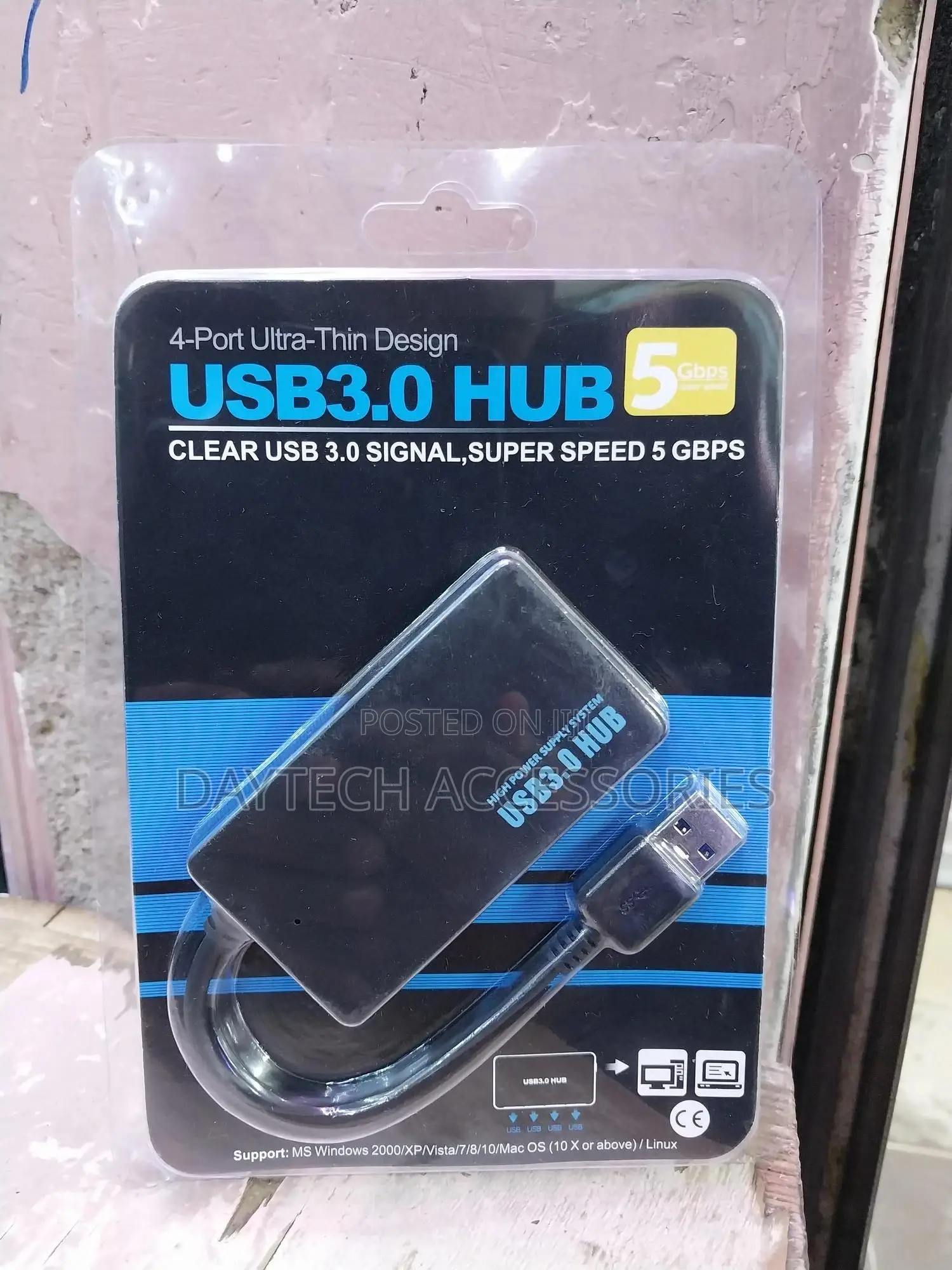 4-Port Usb 3.0 Hub, 5gbps.