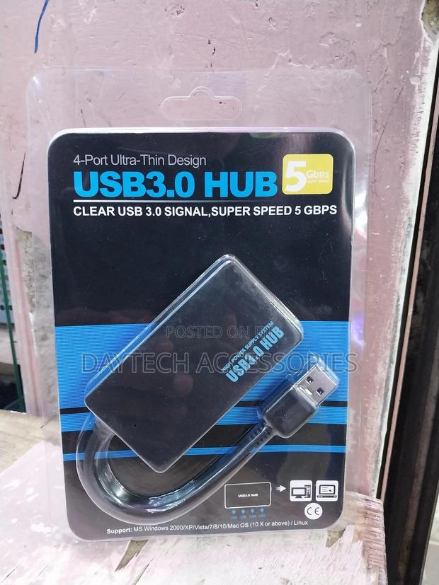 Usb 3.0 Multi Hub 4 Port Adapter High Speed - thumbnail 2