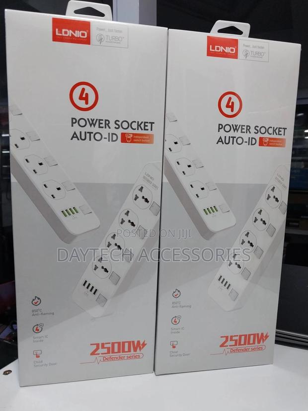 Ldnio Sc4408 Power Socket With 4 Socket Outlets and 4 Usb Chargingport - thumbnail 2