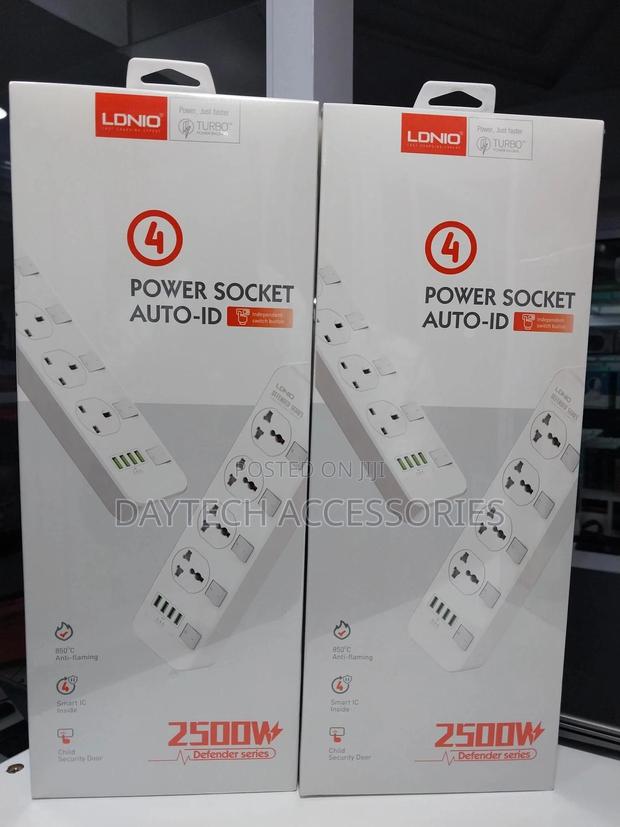 Ldnio Sc4408 Power Socket With 4 Socket Outlets and 4 Usb Chargingport - thumbnail 3