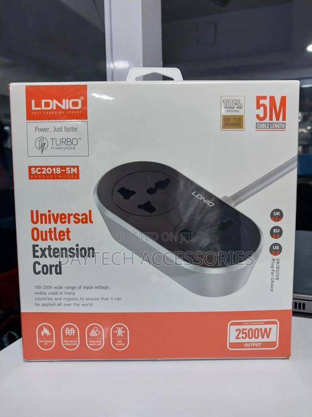 Ldnio 2 Ac Outlet Universal Extension Power Socket Sc2018