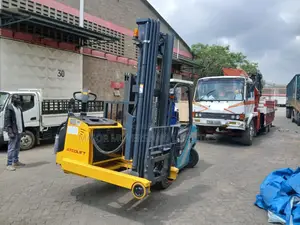 Flatbed Trailer With Crane Are Ready for Cross Country Delivery