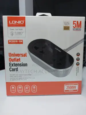 Ldnio Sc2018 Power Socket Universal Extension Cord 2500w Maximum Power
