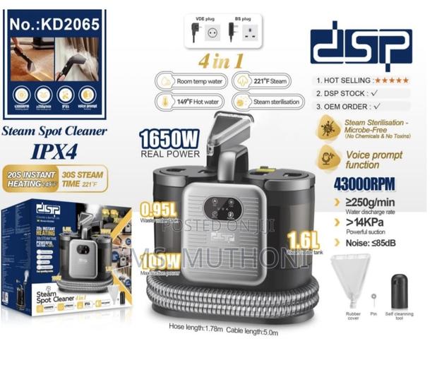 DSP 4 in 1 Steam Vacuum Spot Cleaner/ Sofas. - thumbnail 4