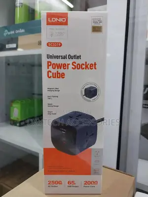 Ldnio Sc3319 Universal Outlet 6 in 1 10a 2500w Power Socket Cube