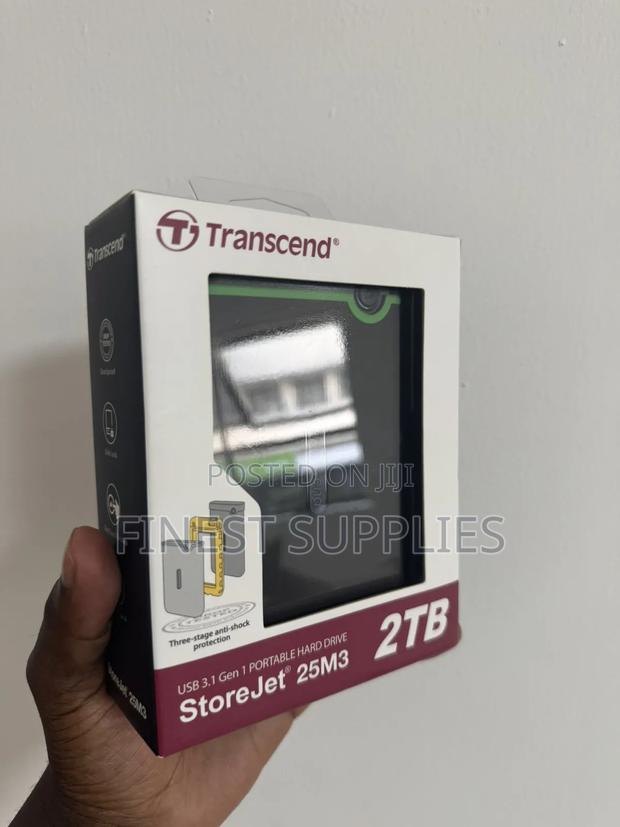 Transcend Storejet 25m3 External Hard Disk 2tb Available on Offer - main view